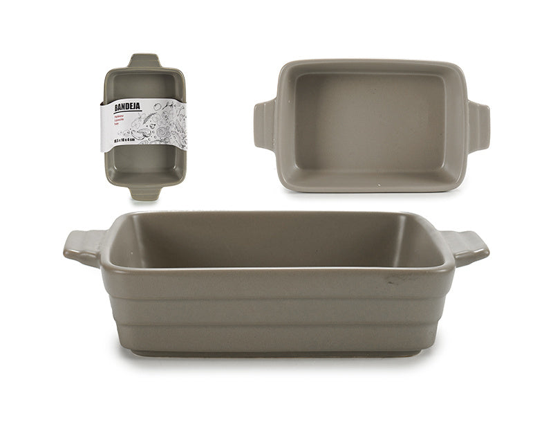 Rectangular casserole grey - Dollarstore.dk