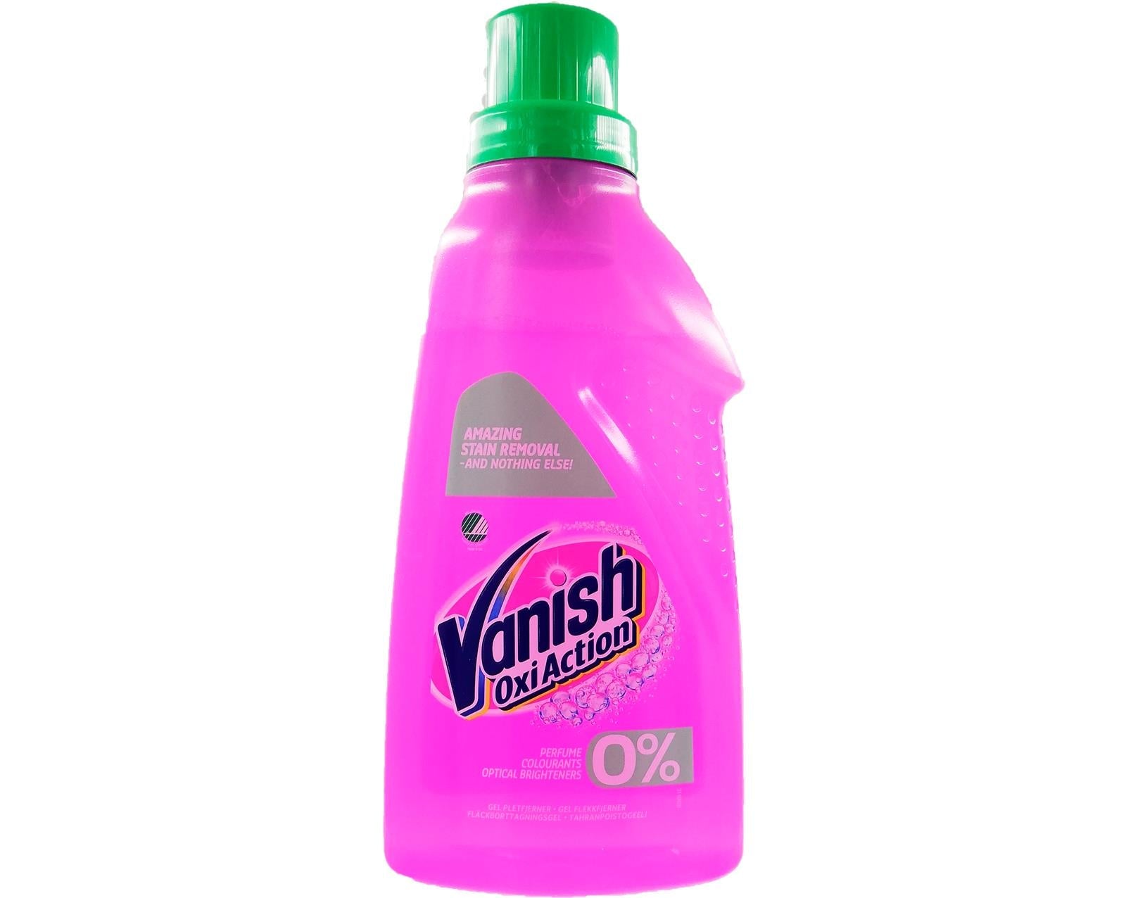 Vanish Oxi Action - Flytande Fläckborttagningsmedel 0% Parfym Och Färgämnen 700Ml