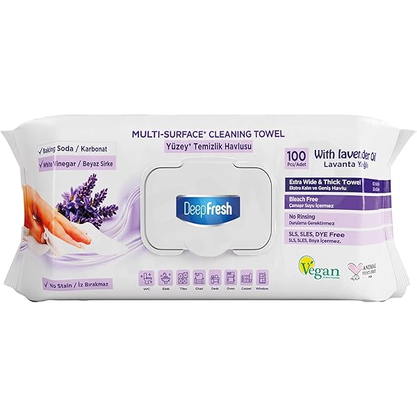 DeepFresh Multi-Surface Rengøringsklude – 100 stk – Lavender Duft