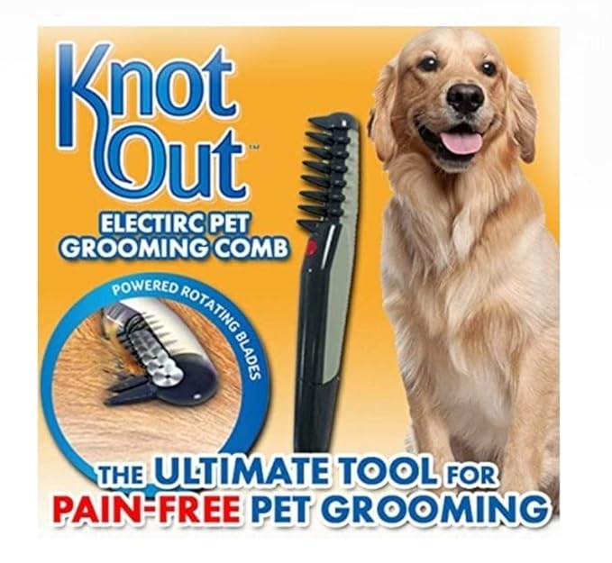 Sollar'S Knot-Out Ultimate Electric Fur Grooming Comb, Filt Remover, Sax Trimmer