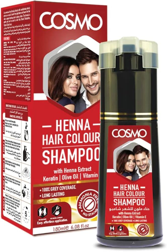 Cosmo Hårfarve Shampoo – [Henna] (180 ml)