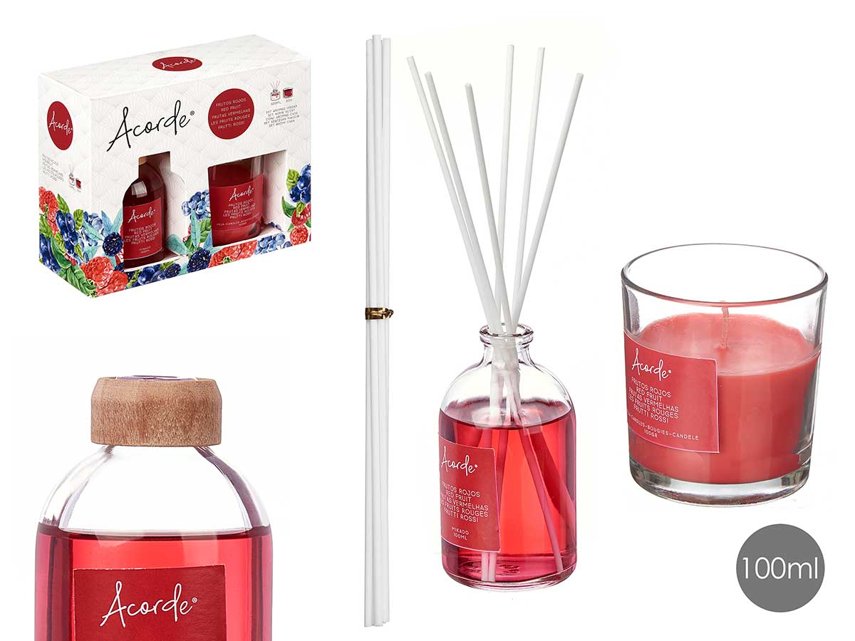 Acorde Presentset Mikado 100Ml Ljus 30H Röda Frukter