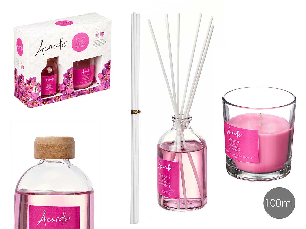 Acorde Presentset Mikado 100Ml Ljus 30H Orkidéblomma