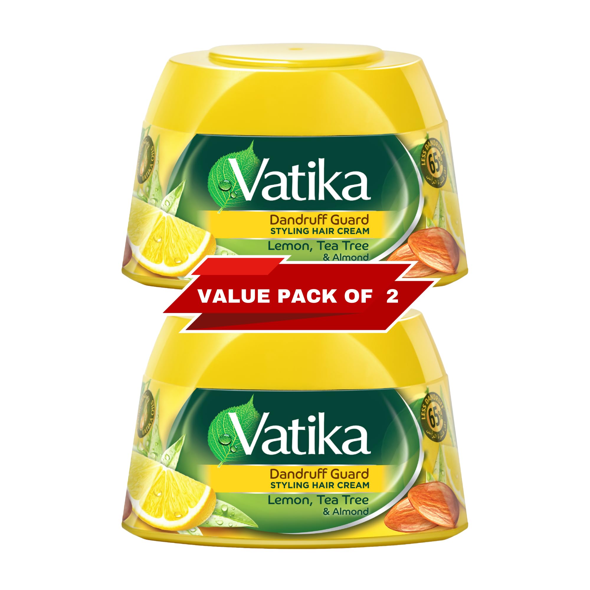 Vatika (2 x 140ml) Dandruff Guard Styling Hair Cream - 2-pak (2 x 140ml)