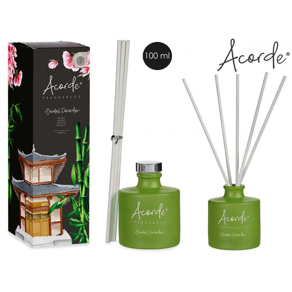 Acorde - Rökelsepinnar I Glas Flytande Arom Presentförpackning 100Ml Bambu