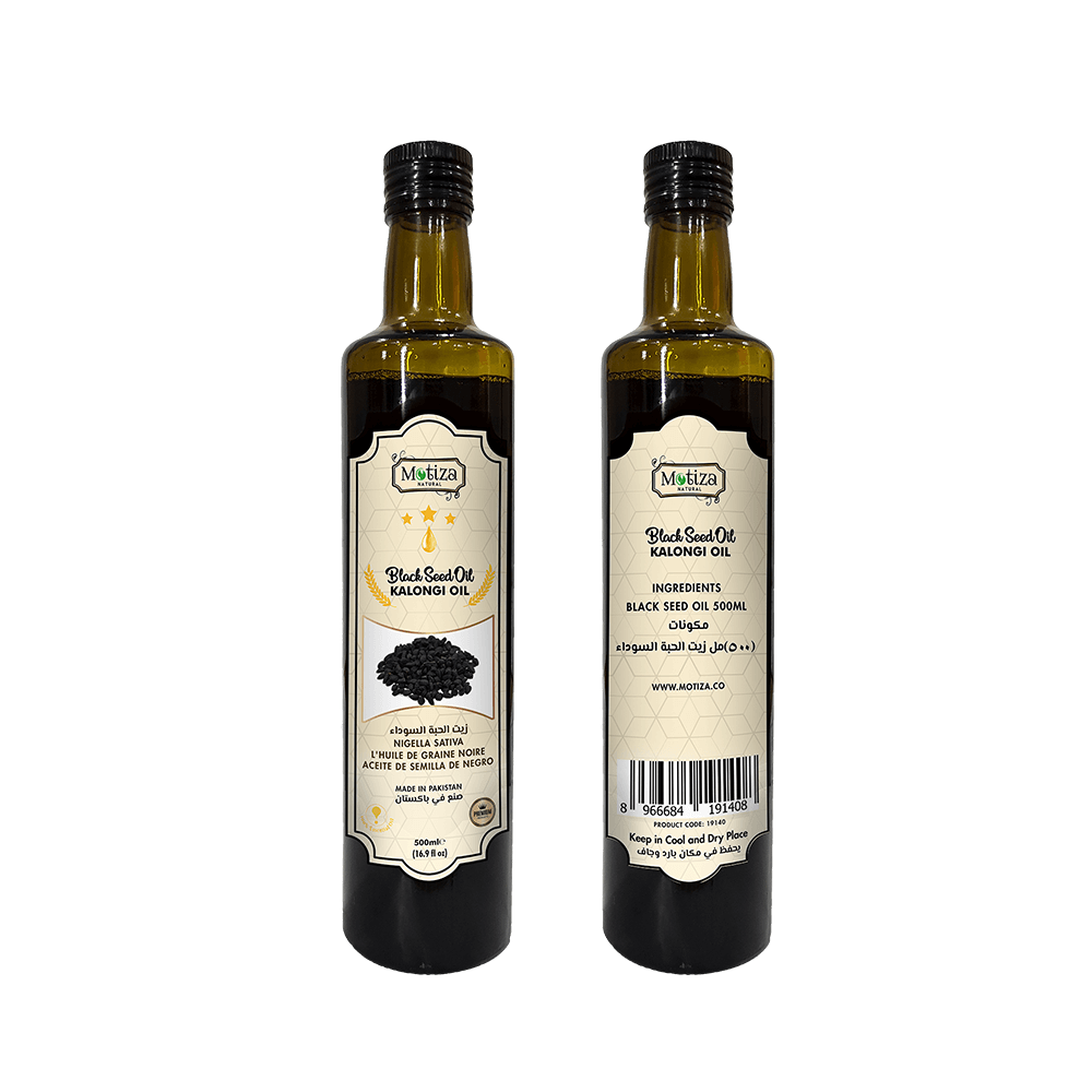 Motiza Black Seed Oil – 100% Ren Nigellafrøolie til Pleje | 500 ml