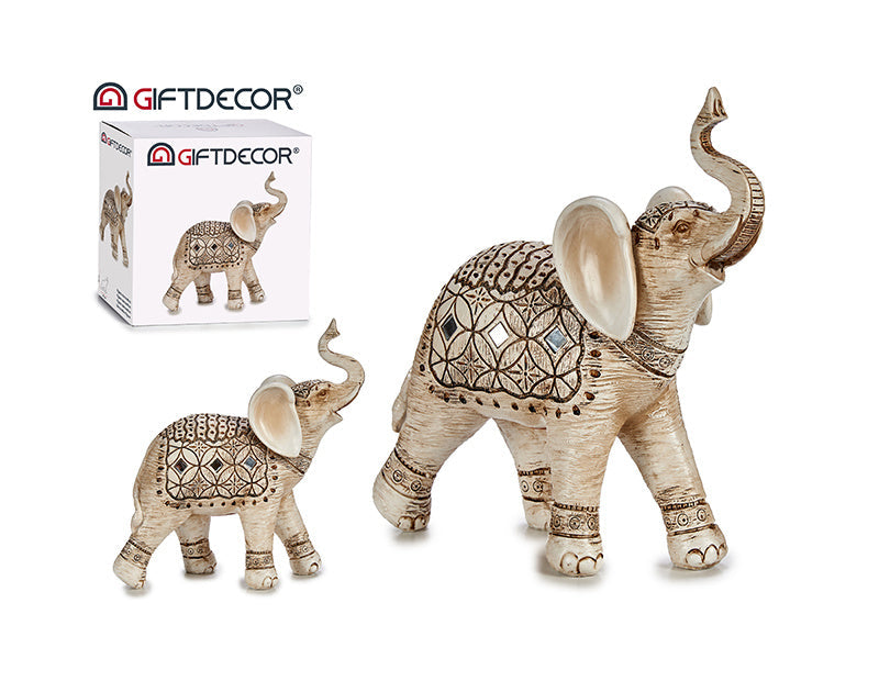 White resin big elephant