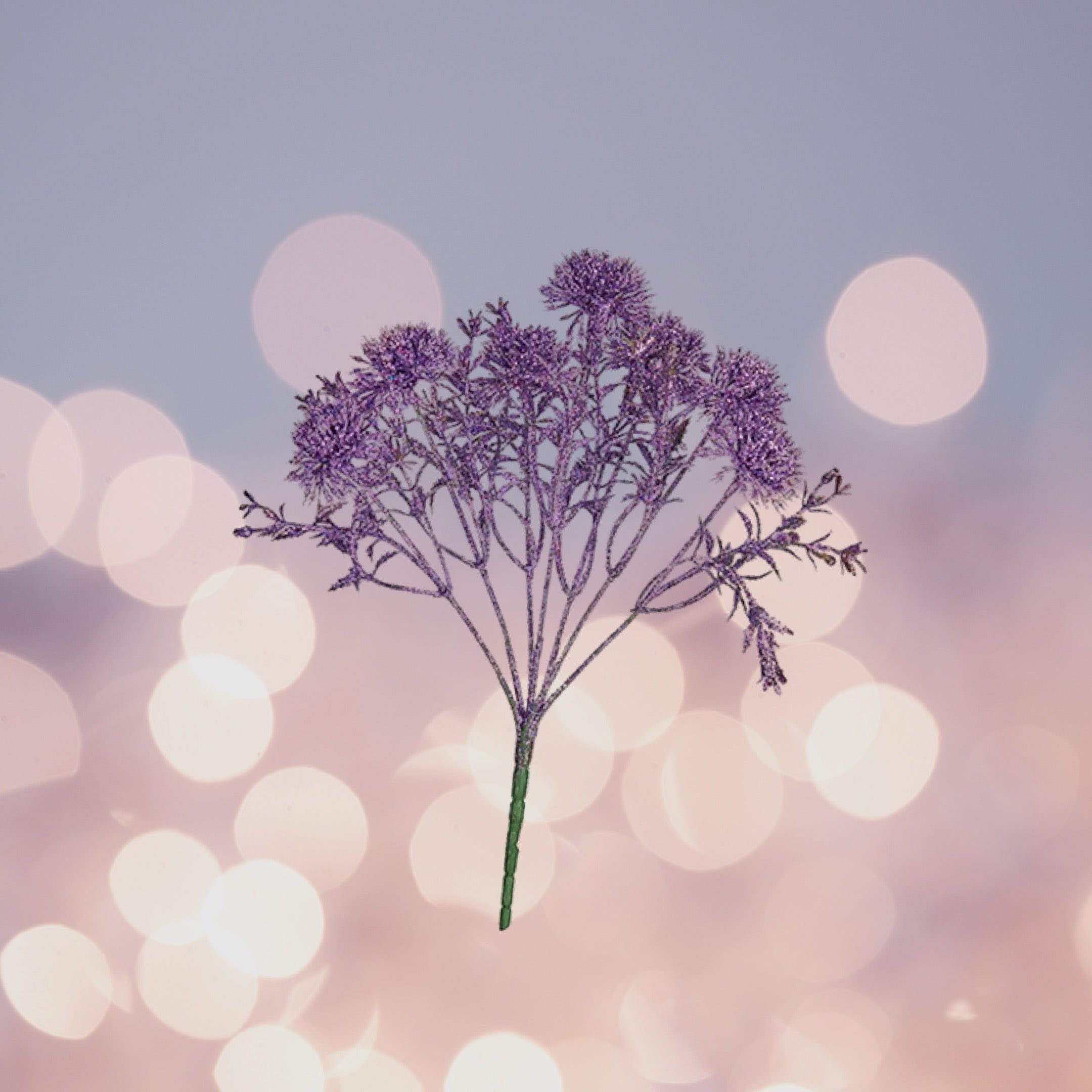 Mellan Trädets Blomgrenar - Lila Bukett