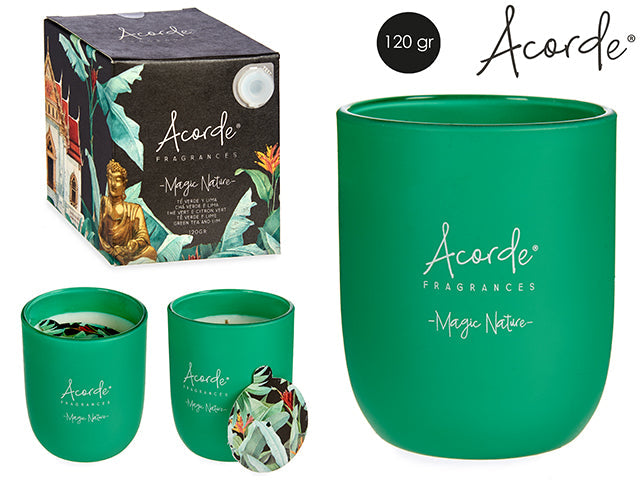 Acorde - Doftljus I Presentförpackning 120Gr Grönt Te & Lime Aroma