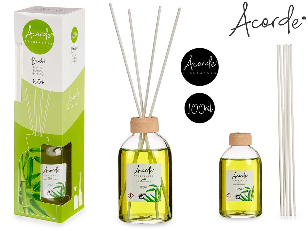 Acorde Doftsticks Glasvätska 100Ml - Bambu