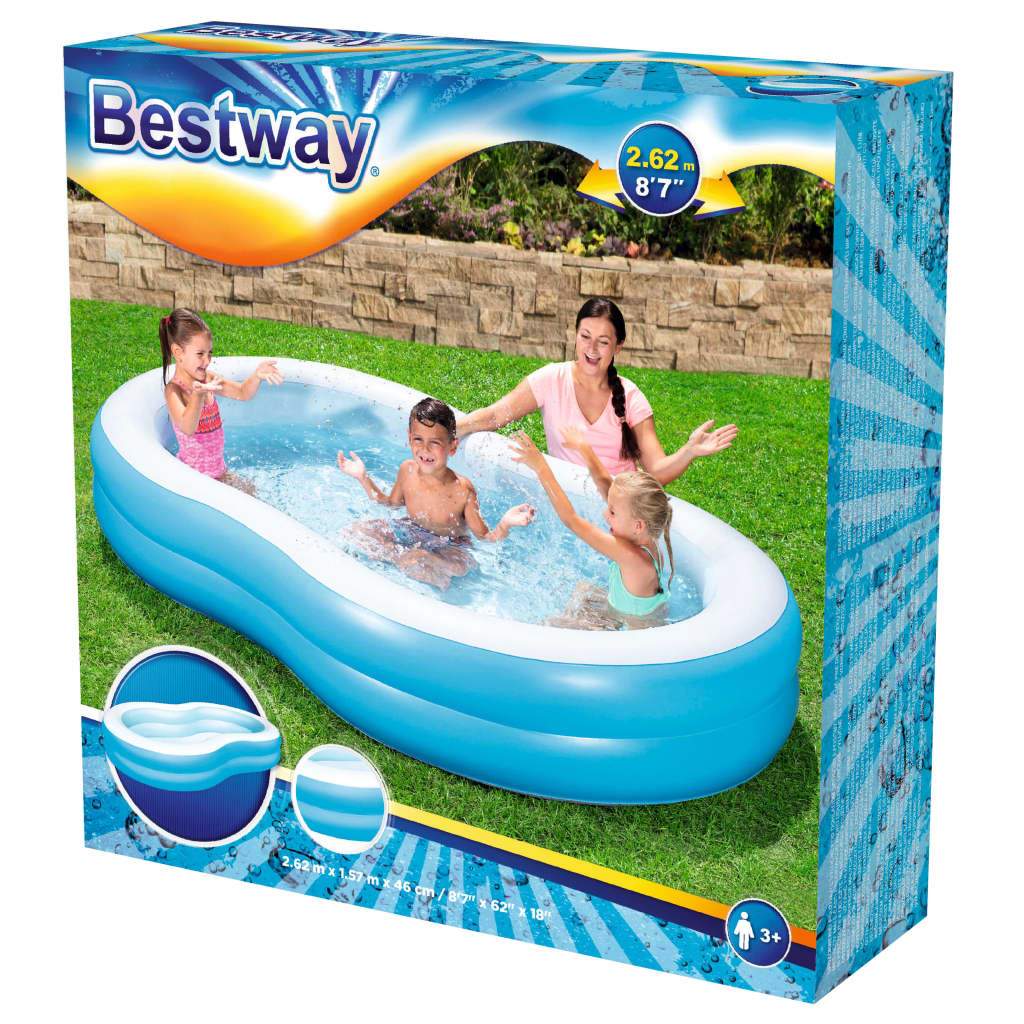 Bestway - Badbasin 2,62M familie pool - Dollarstore.dk