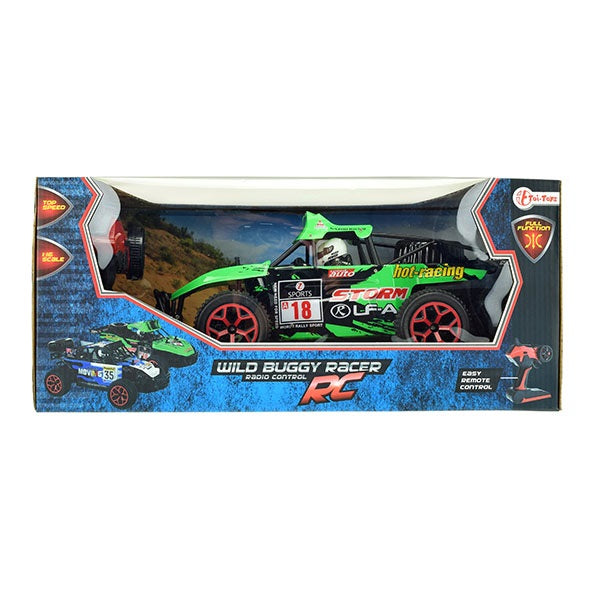 Toitoys - R/C Wild Race Buggy Green 1:16 Bil