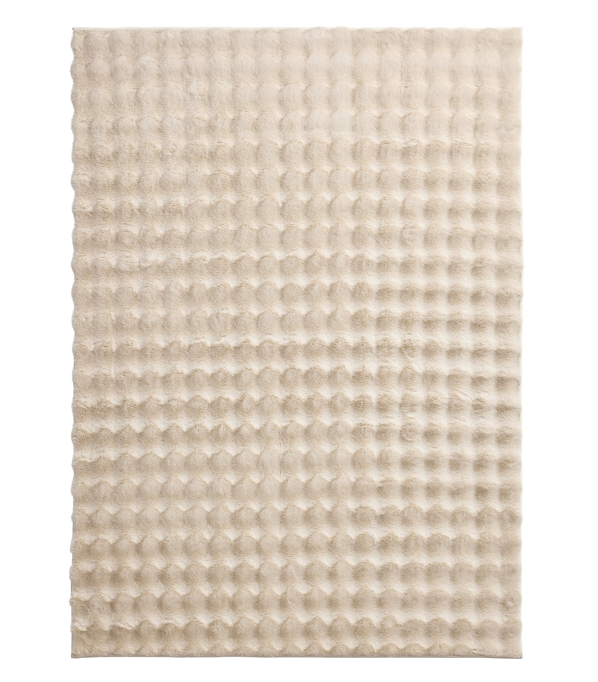 Velour Bubble Tæppe 180x290 cm – Soft Sand