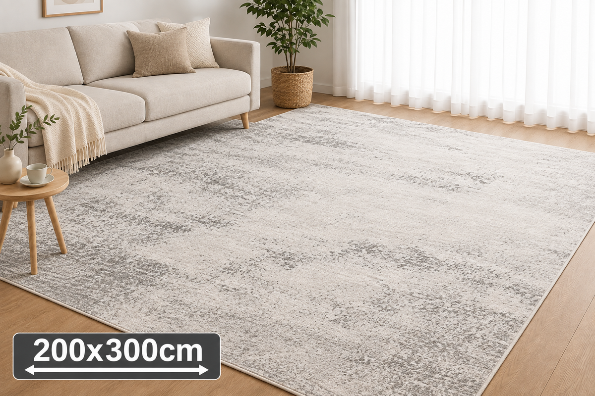Vintage Cloud Tæppe - 200x300 cm - Ivory Grey