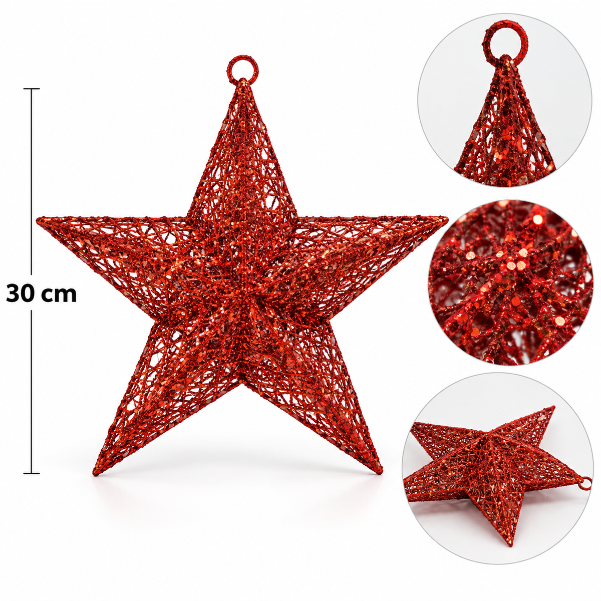 Dekorationsstjärna 30Cm