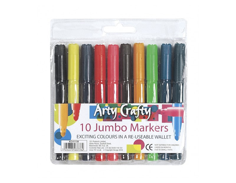 Jumbo Marker 10pk - Dollarstore.dk