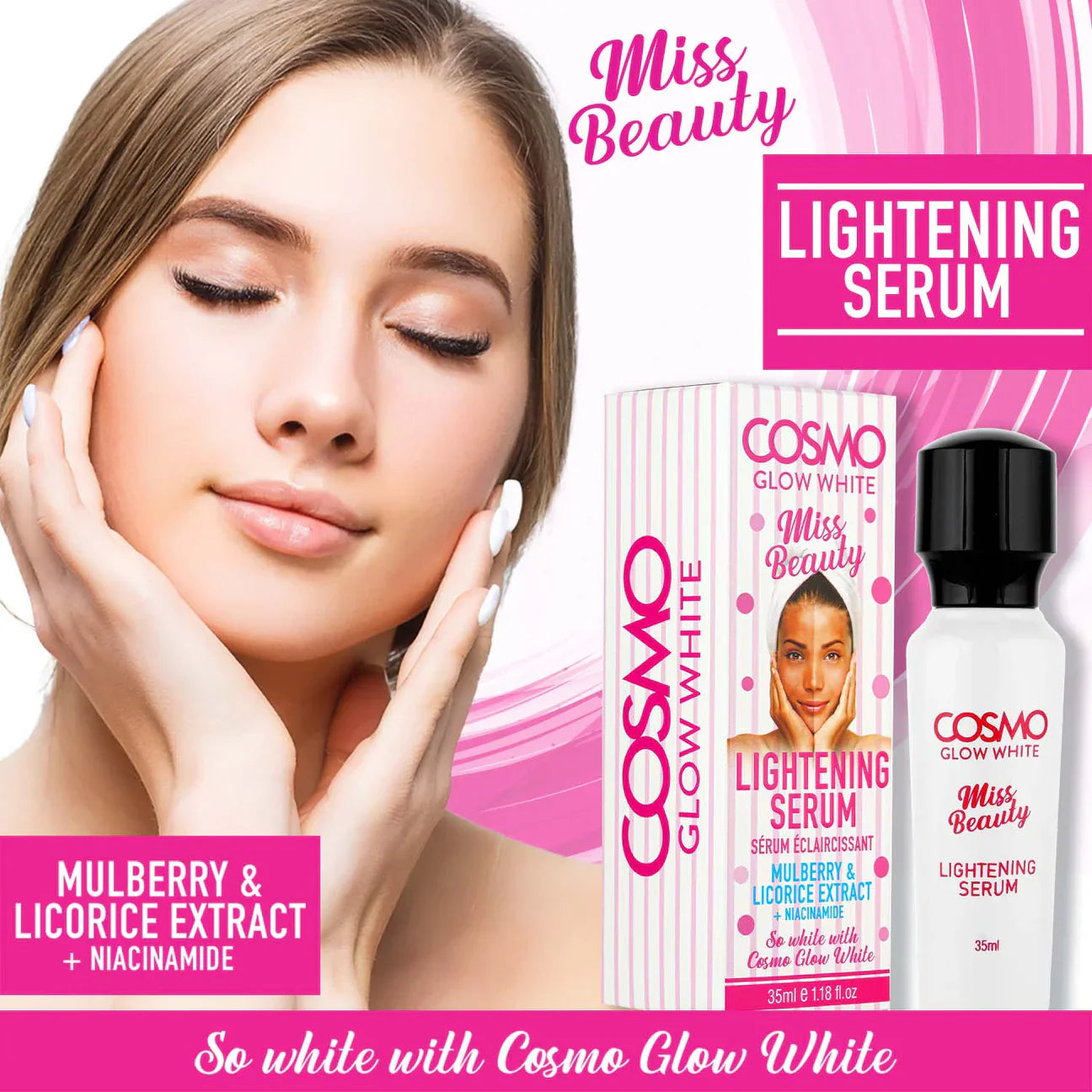 COSMO Glow White – Komplet Opklarende hudplejepakke (Pakketilbud)