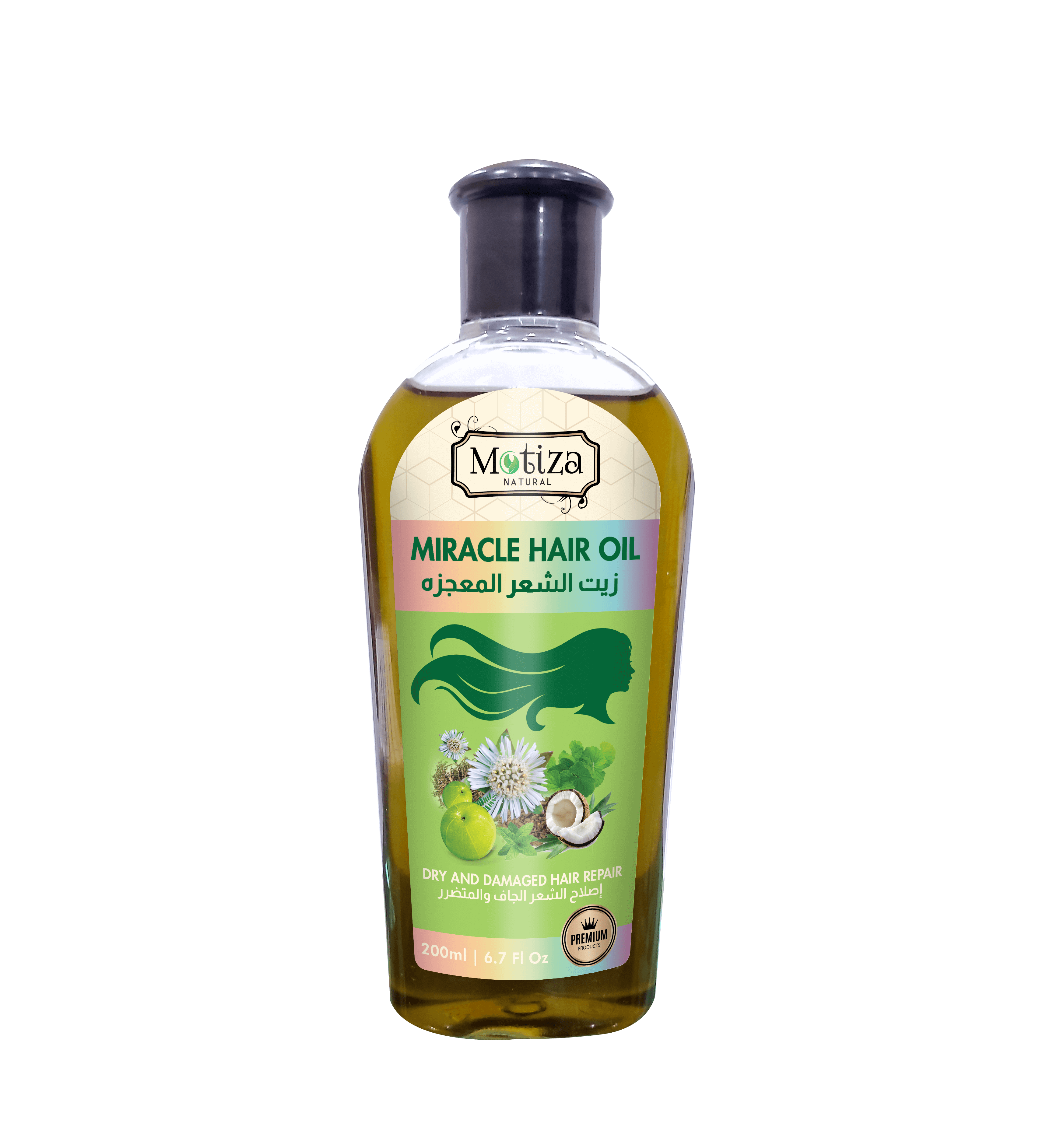 Motiza 100% ren olie til håret Miracle 200ml