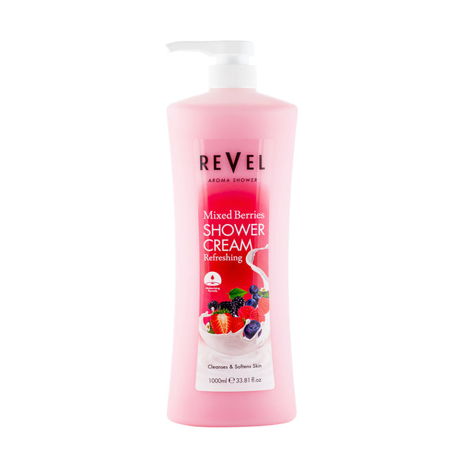 Revel Showercream 1000ml Bær Mix - mixed berry