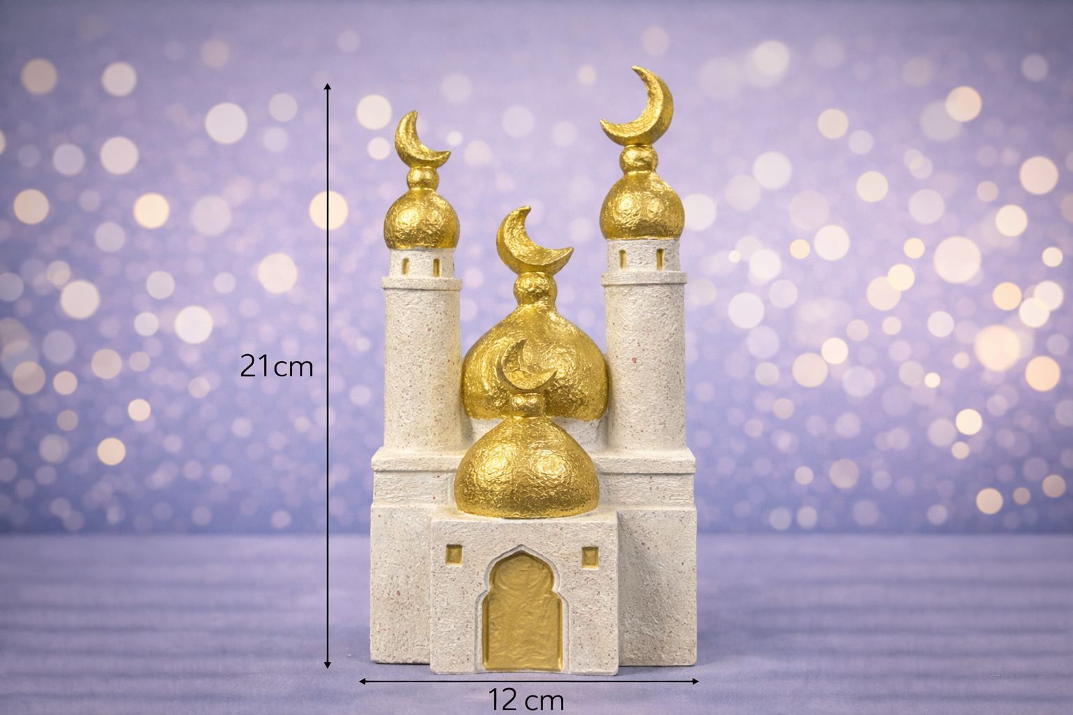 3D Moské design lavet af harpiks & procelæn 21x12