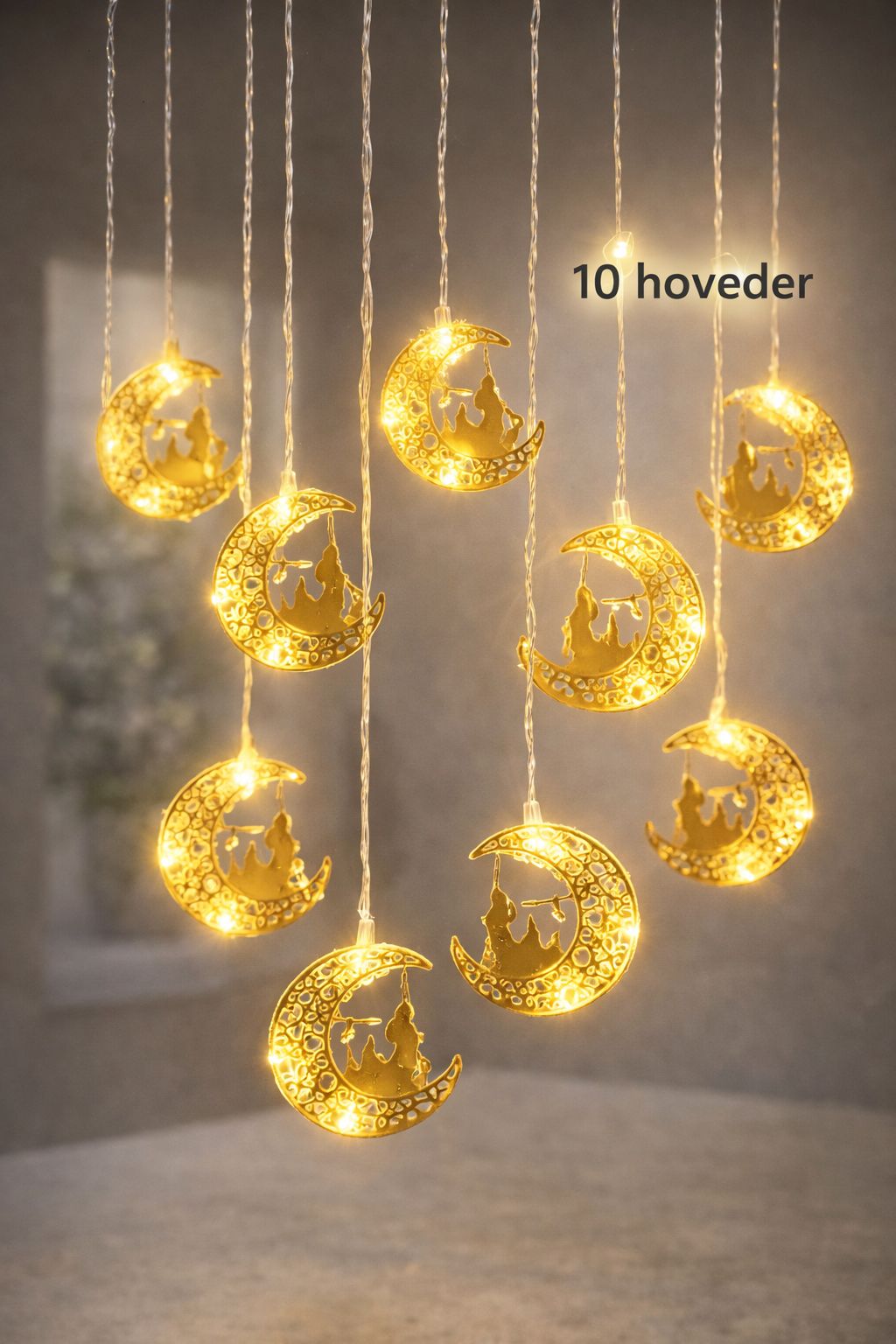 Batteridrevet lyskæde 10 hoved (eks. batteri 2xAA)