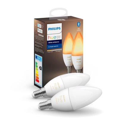 Philips Hue White ambiance E14 dobbeltpakke