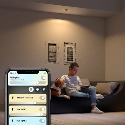 Philips Hue White ambiance Milliskin indbygningsspot extension