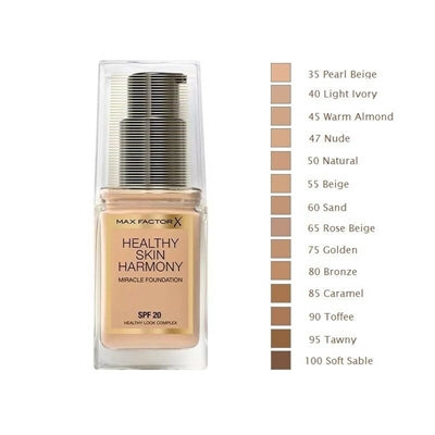 Max Factor Healthy Skin Harmony Miracle Foundation nr.90 Toffee 30ml ⎮ 8005610433646 ⎮ GP_008305 