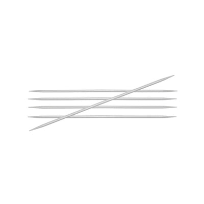 KnitPro Basix Alu. Strømpepinde 15cm 3.00mm