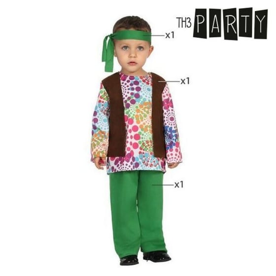 Kostume til babyer Hippie (3 Pcs), str. 12-24 måneder ⎮ 8422259244332 ⎮ BB_S1103684 