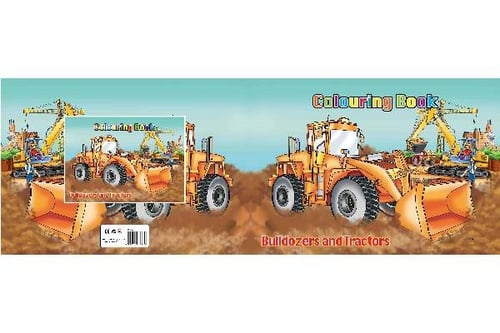 Malebog A4 Bulldozers & Tractors 16 sider