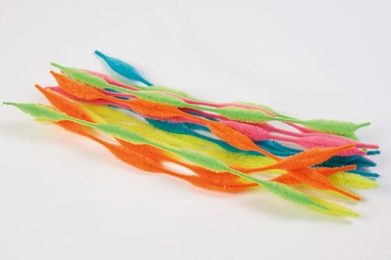 Chenille neon 13mm x 30cm - 15stk ass. ⎮ 8716659094438 ⎮ VE_736219 