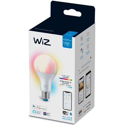 Philips WiZ, Farve, Standard, E27, Mat, 100W ⎮ 8718699786199 ⎮ PH_001122 