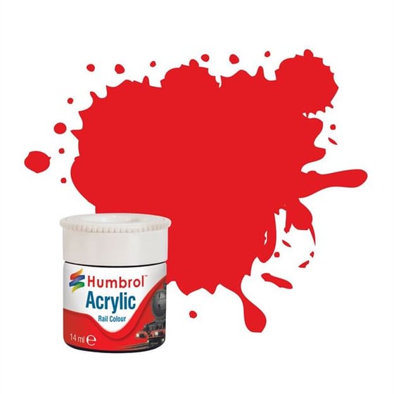 Akrylfärgskena Färger Virgin Red