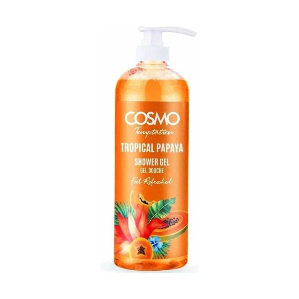 Cosmo 1000ml Showergel pumpe Tropical Papaya