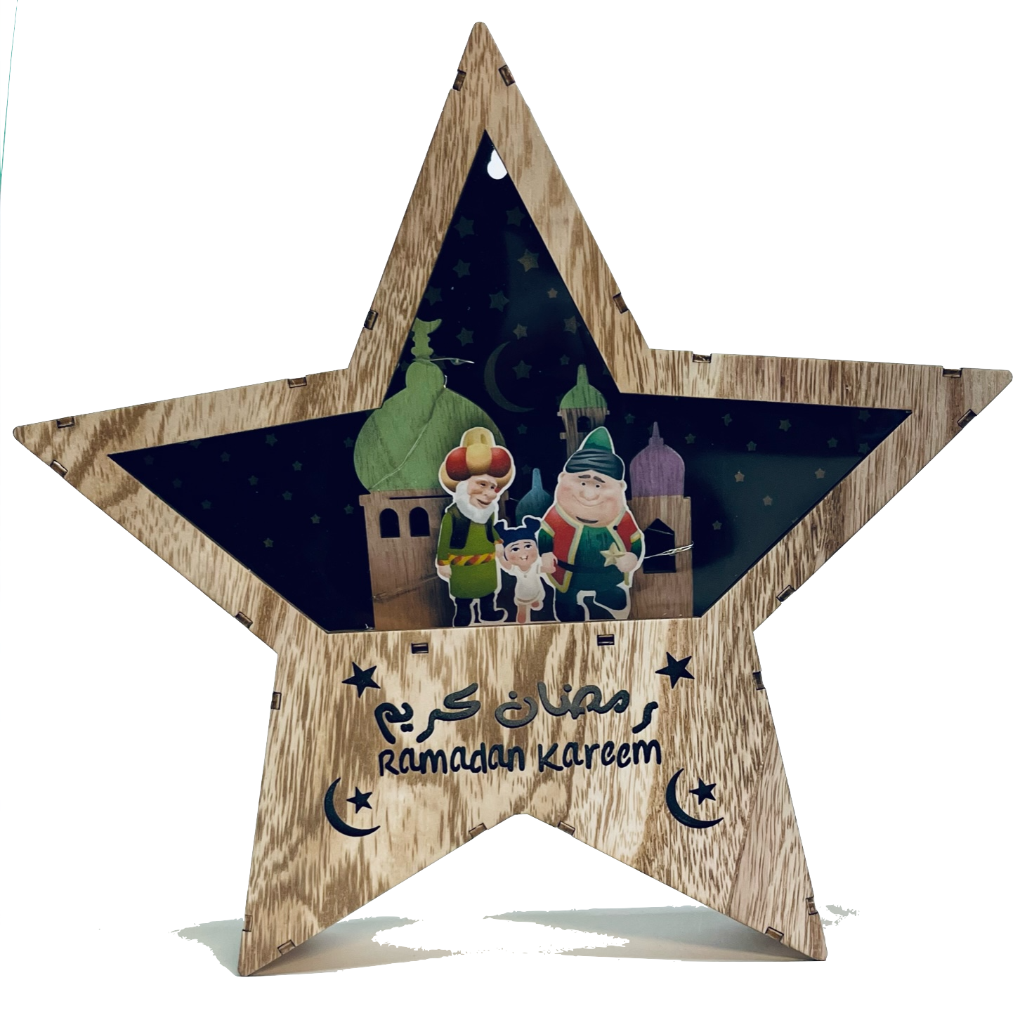 Star Light Box 22Cm Med Ramadan-Tema