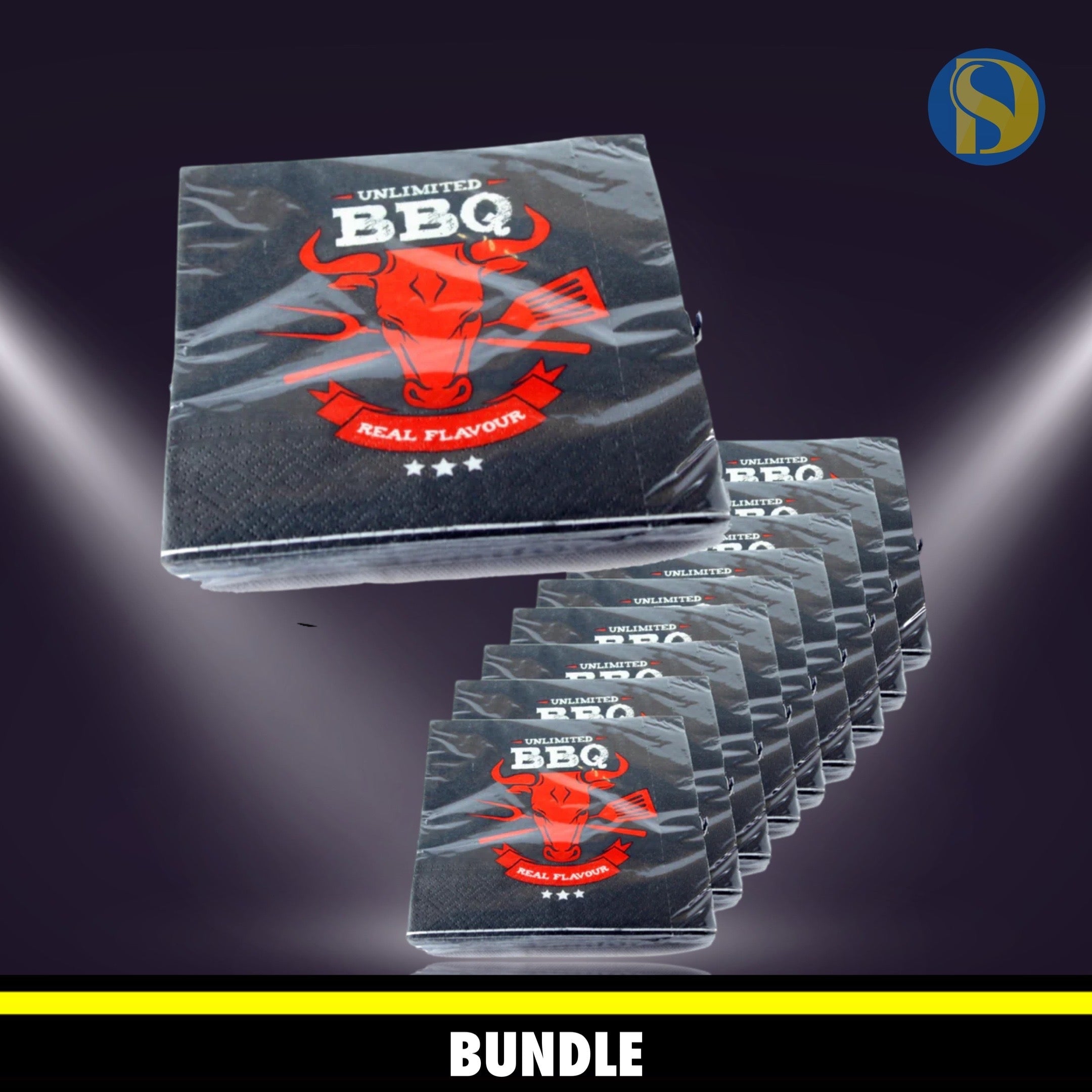 Bbq Unlimited - 10-Pack Servetter 16,5X16,5 Cm 2-Lagers