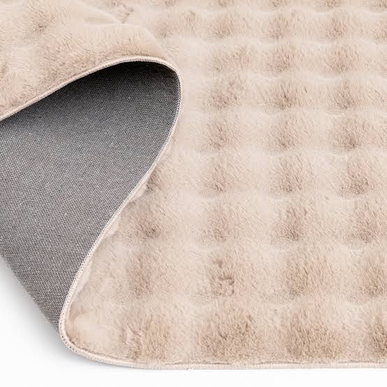 Velour Bubble Tæppe 180x290 cm – Soft Sand