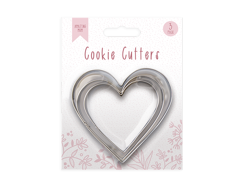 Amazing Mum - Heart Shape Cookies 3St