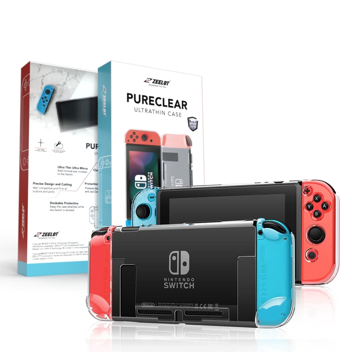 Zeelot – Nintendo Switch (dockable cover + skærmbeskytter)
