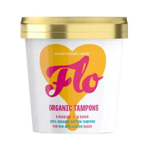 Here We Flo Tampons U. Applikator - 16St - Ekologisk