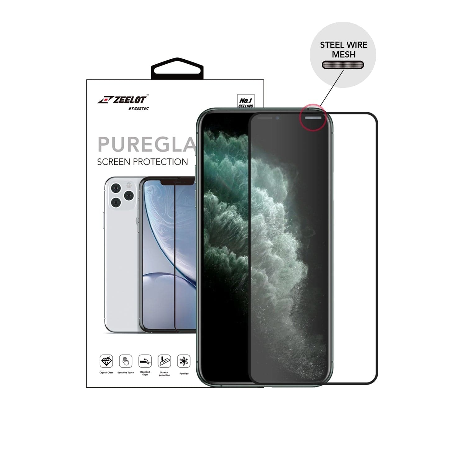 Anti‑glare Matte Tempered Glass Screen Protector iPhone 11