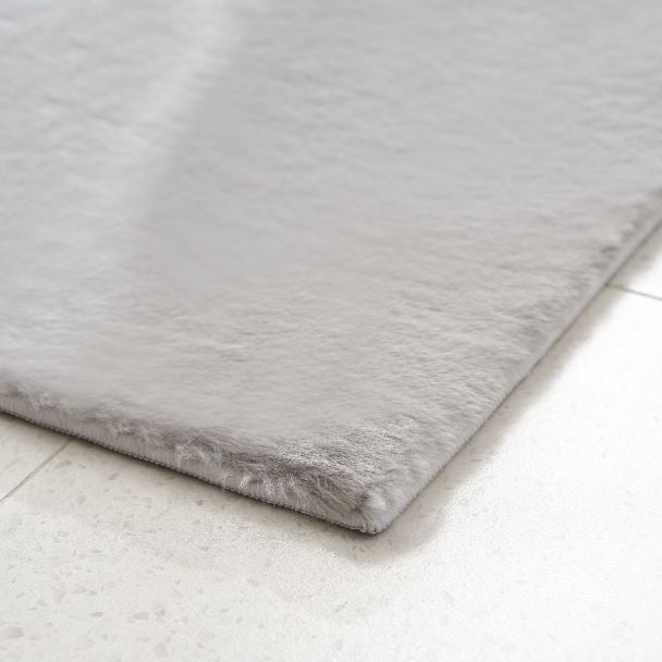 Cloud Velour Ekstra Tyk Grå Tæppe - 160×230 cm