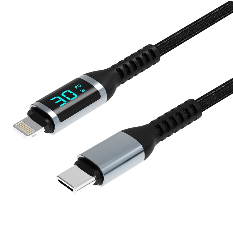 Usb-C Till Lightning-Kabel Med Led-Indikator Mfi 20W